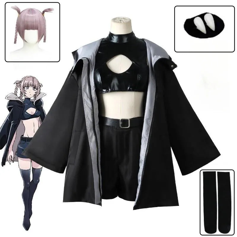 New Anime Yofukashi No Uta Cosplay Nanakusa Nazuna  Cosplay Costume Call of The Night Cosplay Costume Halloween Coak Cloak