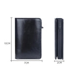 New Anti Rfid Credit Card Holder Wallet Men Slim Mini Black Carbon Fiber Business Cardholder Case Pop Up Metal Minimalist Wallet