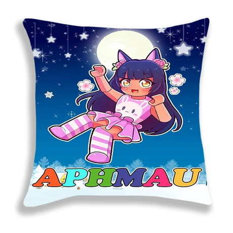 New Aphmau Pillow Case Cute Cartoon Pillowcase Cushion Cover Sofa Bedding Home Decorative 45x45cm Pillowcase For Children