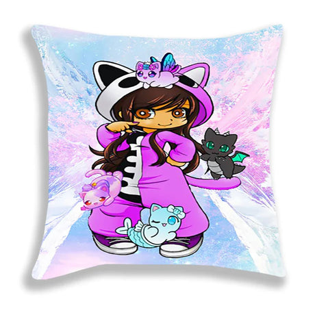 New Aphmau Pillow Case Cute Cartoon Pillowcase Cushion Cover Sofa Bedding Home Decorative 45x45cm Pillowcase For Children