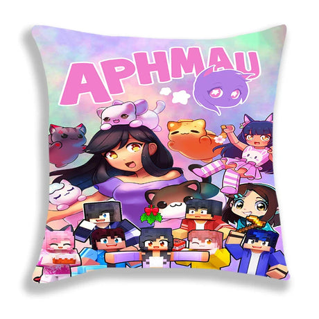 New Aphmau Pillow Case Cute Cartoon Pillowcase Cushion Cover Sofa Bedding Home Decorative 45x45cm Pillowcase For Children