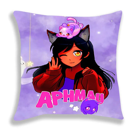 New Aphmau Pillow Case Cute Cartoon Pillowcase Cushion Cover Sofa Bedding Home Decorative 45x45cm Pillowcase For Children