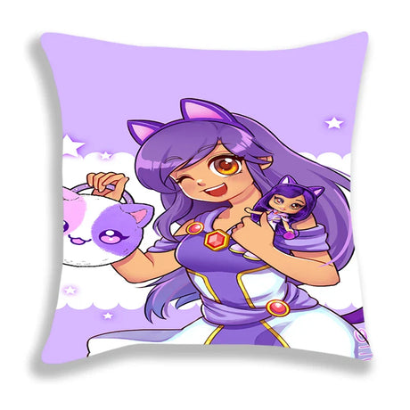 New Aphmau Pillow Case Cute Cartoon Pillowcase Cushion Cover Sofa Bedding Home Decorative 45x45cm Pillowcase For Children