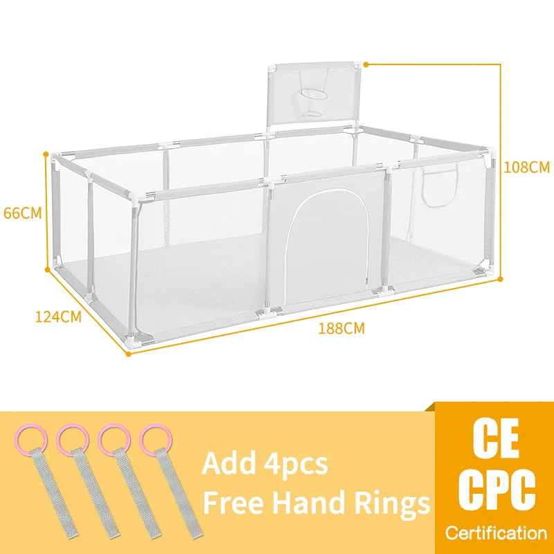 New Arrival Baby Playpen for Children Baby Playground for 6 months~6 Years Old Kids Ball Pit Playpen Indoor Baby Safety Fence