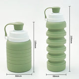 New Arrival Food Silicone Water Bottle Silicone Cup Band Collapsible Folding Sports Telescopic Bottle