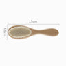 New Baby Care Pure Natural Wool Baby Wooden Brush Comb Brush Baby Hairbrush Newborn Hair Brush Infant Comb Head Massager