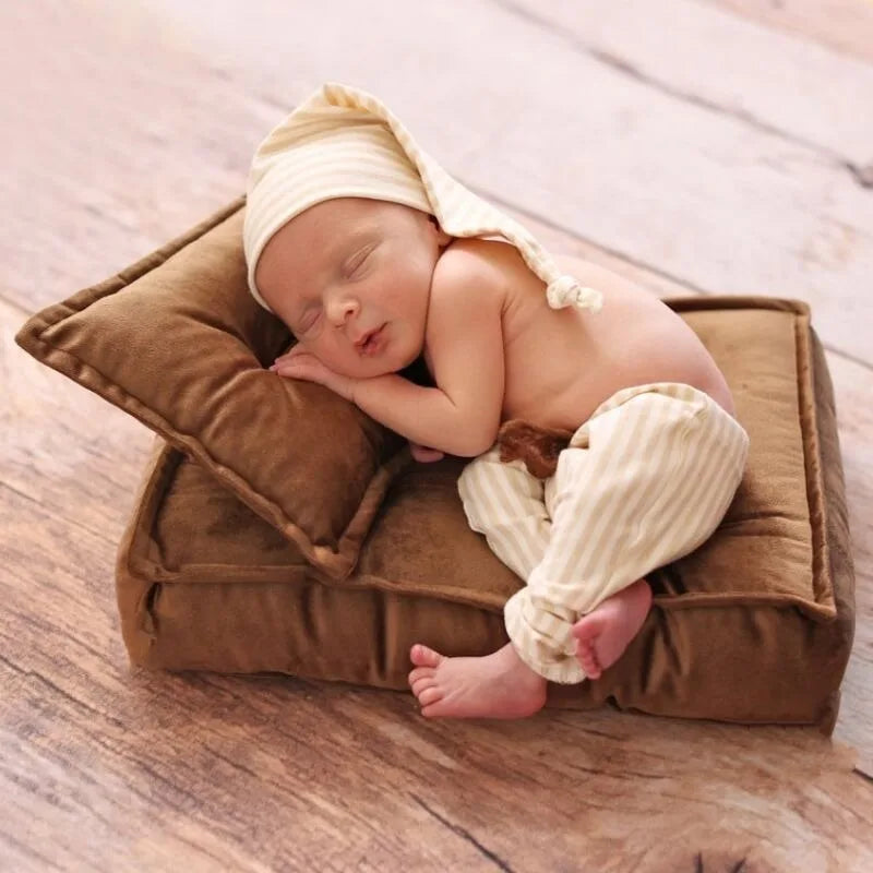 New Baby Photography Props Sofa Chair Full Moon Baby Shooting Sofa Newborn Taking Pictures Soft Small Seat Solid Color Sofa