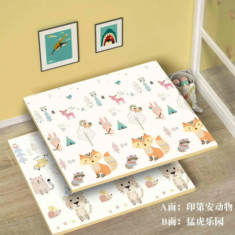 New Baby Play Mats Activities Mat For Baby Game Mat Waterproof Children's Rug Mother Kids Crawling Play Mats Folding Soft Carpet