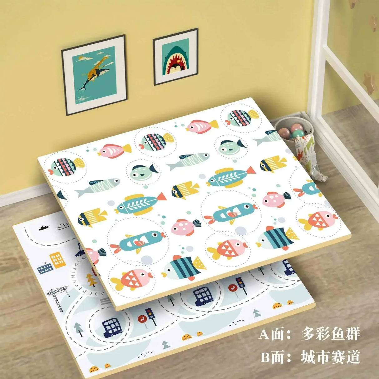 New Baby Play Mats Activities Mat For Baby Game Mat Waterproof Children's Rug Mother Kids Crawling Play Mats Folding Soft Carpet