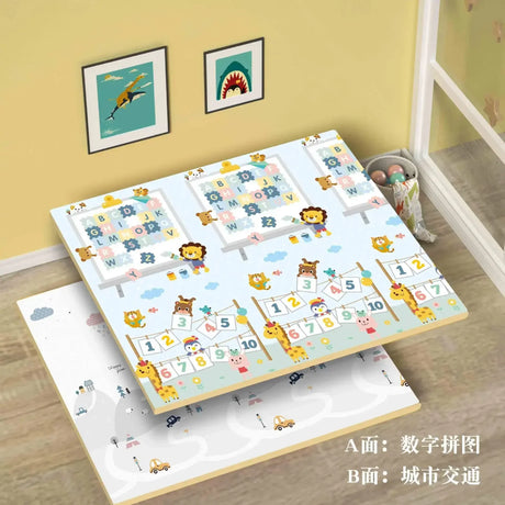 New Baby Play Mats Activities Mat For Baby Game Mat Waterproof Children's Rug Mother Kids Crawling Play Mats Folding Soft Carpet