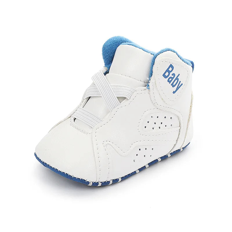 New Baby Shoes Boy Girl Shoes Basketball Sports Shoes High Gang Soft Sole Newborn ToddlerInfant First Walkers Baby Crib Shoes