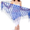 New Belly Dance Costumes Sequins Tassel Indian Belly Dance Hip Scarf for Women Dance Performance Waist Belt 11kinds of Colors