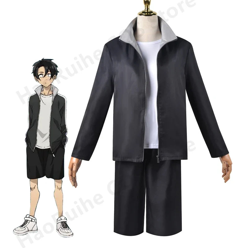 New Call of The Night Yamori Kou Akira Asai Anime Cosplay Costume Black Suit Jacket Shorts Outfit JK Uniform Halloween Party