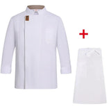 New Chef Jackets for Men Women Short Long Sleeve Cook Shirt Solid Chef Uniform Bakery Restaurant Waitress Waiter Uniform Tops