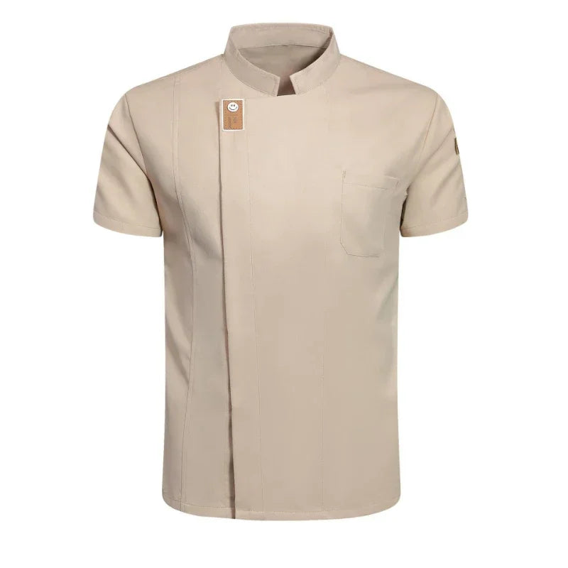 New Chef Jackets for Men Women Short Long Sleeve Cook Shirt Solid Chef Uniform Bakery Restaurant Waitress Waiter Uniform Tops