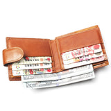 New Coin Purse Cheap Mens Retro Tiger Pattern Wallet Genuine Leather For Men Card Holder Strong