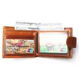 New Coin Purse Cheap Mens Retro Tiger Pattern Wallet Genuine Leather For Men Card Holder Strong