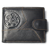 New Coin Purse Cheap Mens Retro Tiger Pattern Wallet Genuine Leather For Men Card Holder Strong