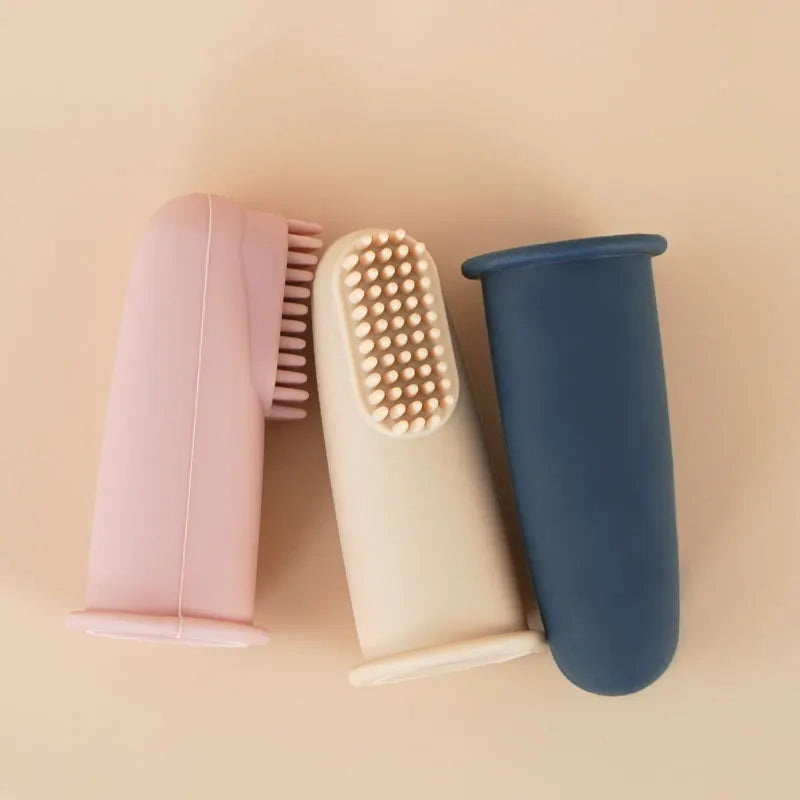 New Color Baby Soft Silicone Finger Toothbrush Infant Tooth Brush Rubber Cleaning Baby Health Oral Care Newborn Accessories