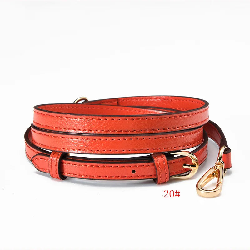 New Cowhide Bag Strap Handbag Belt Shoulder Messenger Crossbody Genuine Leather Bag Strap Replacement Women Bag Accessories