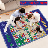 New Design Kids Carpet Ludo Board Game Mat for Children Portable Travel Children Toy Chess Family And Party Games