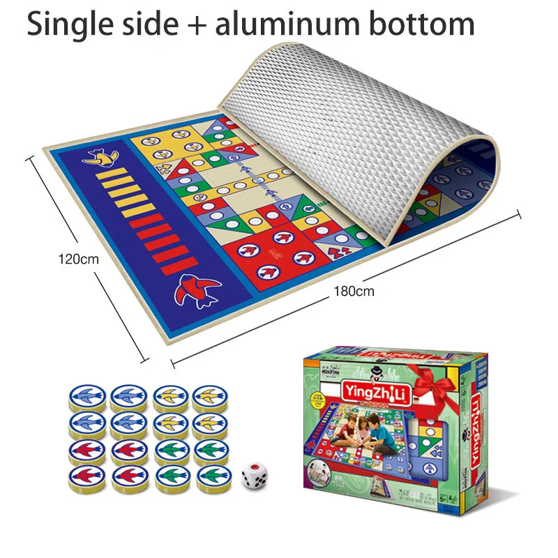 New Design Kids Carpet Ludo Board Game Mat for Children Portable Travel Children Toy Chess Family And Party Games