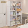 New Foldable Multi-layer Wardrobe Household Dustproof Wardrobe Simple Assembly DIY Storage Wardrobe Bedroom Open Storage Cabinet