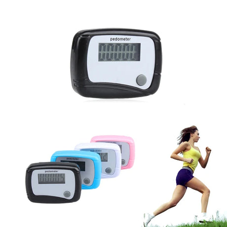 New Healthy Sports Pedometers 1pc Random Color LCD Pedometer Step Calorie Counter Walking Distance Sport Pedometer