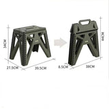 New Japanese-style Portable Outdoor Folding Stool Camping Fishing Chair High Load-bearing Reinforced PP Plastic Triangle Stool