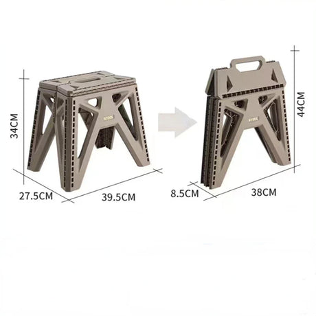 New Japanese-style Portable Outdoor Folding Stool Camping Fishing Chair High Load-bearing Reinforced PP Plastic Triangle Stool