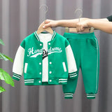 New Kids Baseball Clothing Suit Boys Girls Casual Sports Sets Coat Pants tripartite Spring Autumn Thin Baby Tracksuit Outfits