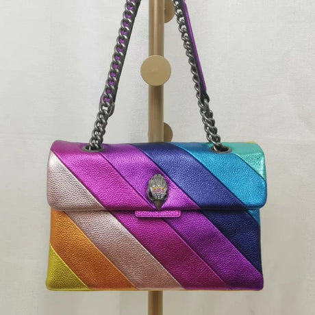 New Kurt Rainbow Bag Medium Size Chain Bag London Luxury Design Women Bags One-shoulder Crossbody Messenger Handbag