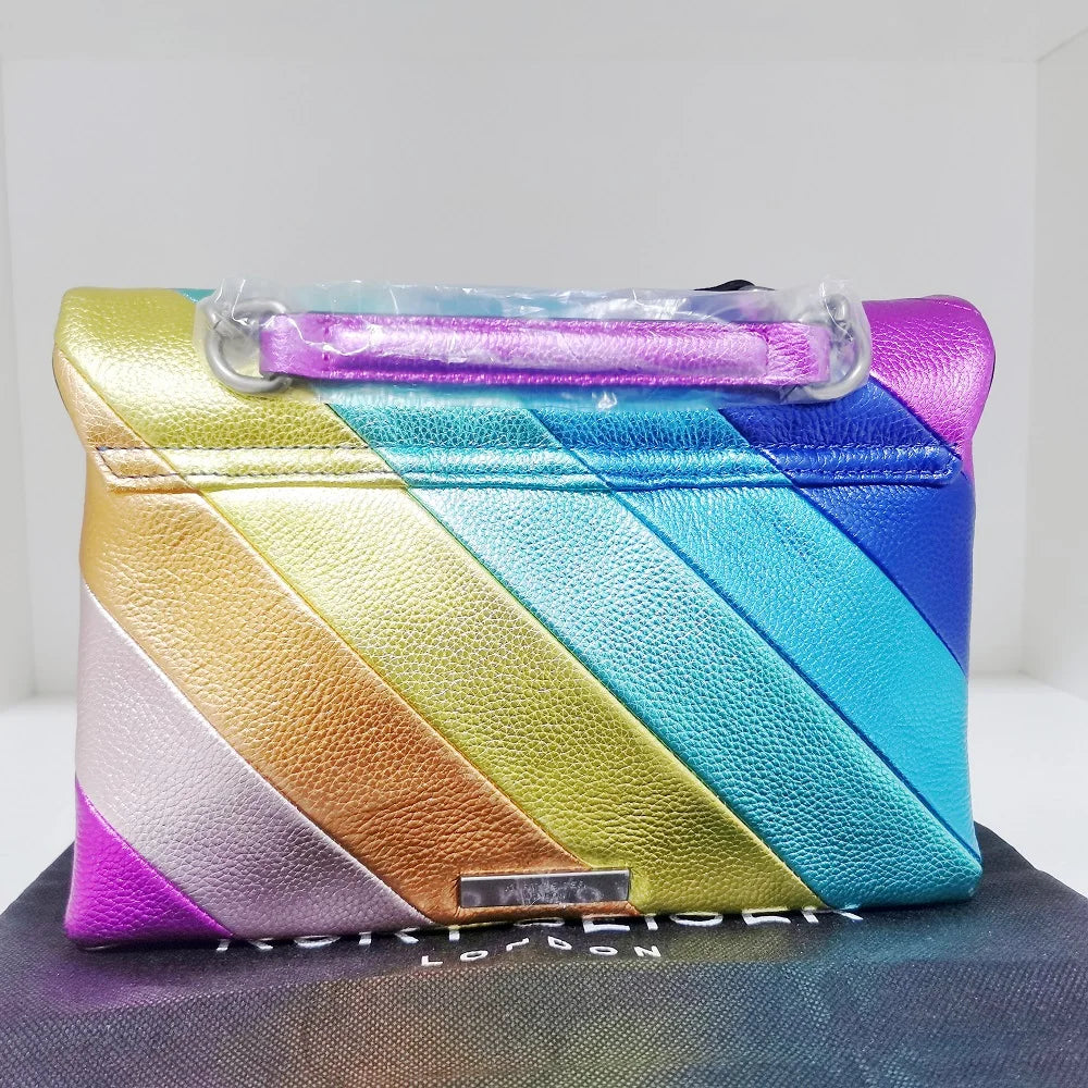New Kurt Rainbow Bag Medium Size Chain Bag London Luxury Design Women Bags One-shoulder Crossbody Messenger Handbag