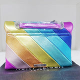 New Kurt Rainbow Bag Medium Size Chain Bag London Luxury Design Women Bags One-shoulder Crossbody Messenger Handbag