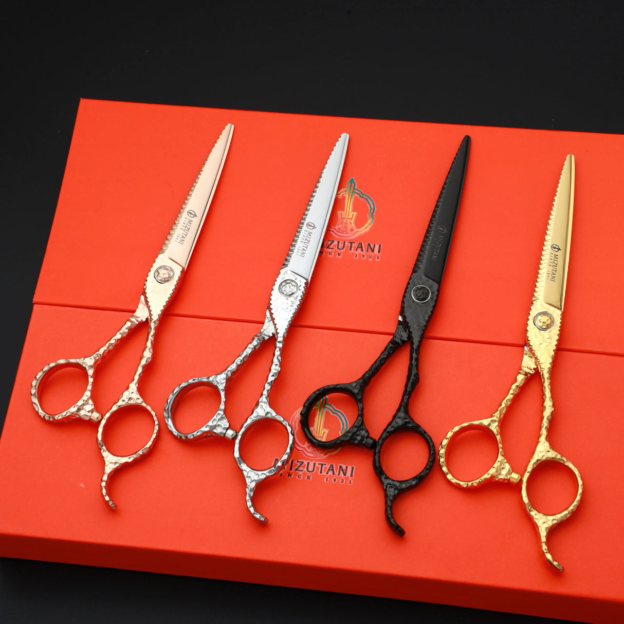 New MIZUTANI Professional Barber Tools Salon Hair Cutting Thinning Shears Set of 6.0 Inch Hair Scissors