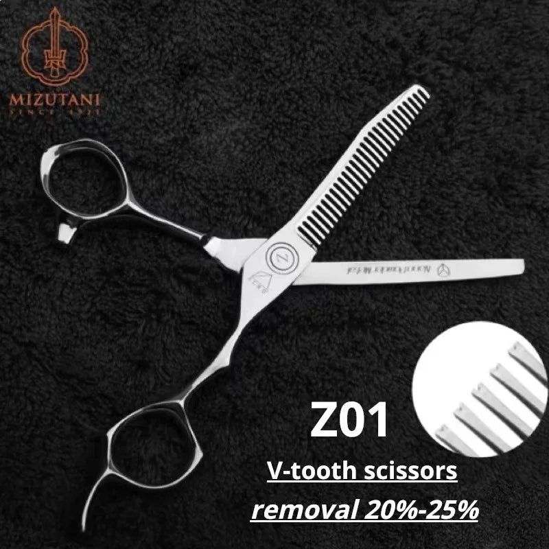 New MIZUTANI Professional Barber Tools Salon Hair Cutting Thinning Shears Set of 6.0 Inch Hair Scissors