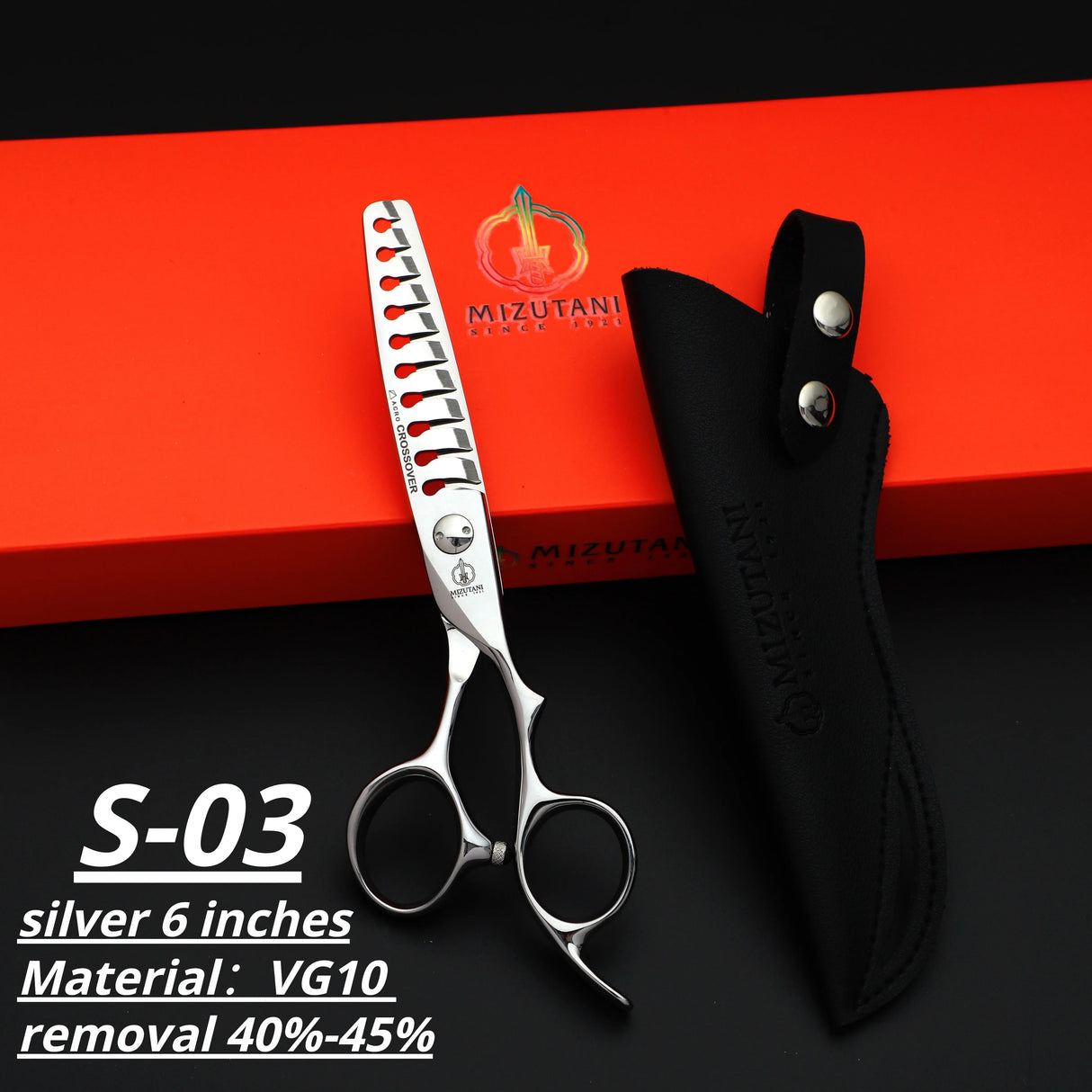 New MIZUTANI Professional Barber Tools Salon Hair Cutting Thinning Shears Set of 6.0 Inch Hair Scissors