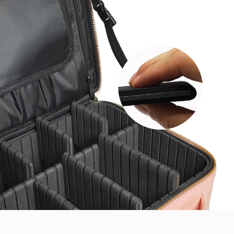 New Makeup Bag For Women Large Capacity Cosmetic Bags Beauty Salon Tattoos Nail Art Tool Bin Case