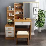 New Modern Dressing Table Cabinet Dressing Cabinet Apartment white desk Bedroom Vanity Desk with Light Mirror dresser Pink table