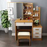 New Modern Dressing Table Cabinet Dressing Cabinet Apartment white desk Bedroom Vanity Desk with Light Mirror dresser Pink table