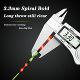 New Night Fishing Float Spiral Tail Gravity Sensing Red LED Electronic Float 1.4G-5.0G HighSensitivity Outdoor Fishing Equipment