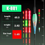 New Night Fishing Float Spiral Tail Gravity Sensing Red LED Electronic Float 1.4G-5.0G HighSensitivity Outdoor Fishing Equipment