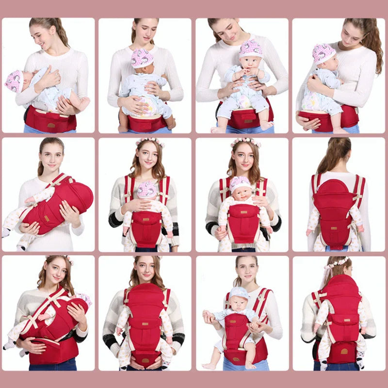 New Non-slip Ergonomic 3 In 1 Baby Carrier Infant Baby Hipseat Carrier Front Facing Kangaroo Baby Wrap Sling for 0-48 Month