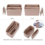 New Popular Women's Cosmetic Bag Felt Cloth Insert Bag For Handbag Organizer (W/Detachable Zip Pocket) Fits Neverfull Speedy