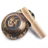 New Shining Gold Bowl Singing Bowl for Mindfulness Meditation Yoga Chanting with Good Resonation and Vibration