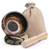 New Shining Gold Bowl Singing Bowl for Mindfulness Meditation Yoga Chanting with Good Resonation and Vibration