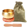 New Shining Gold Bowl Singing Bowl for Mindfulness Meditation Yoga Chanting with Good Resonation and Vibration