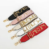 New Style Bag Strap Adjustable Bag Part Accessories For Handbags Leather Belt Wide Rainbow Shoulder Strap Replacement