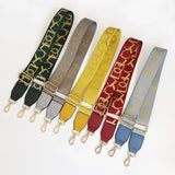 New Style Bag Strap Adjustable Bag Part Accessories For Handbags Leather Belt Wide Rainbow Shoulder Strap Replacement