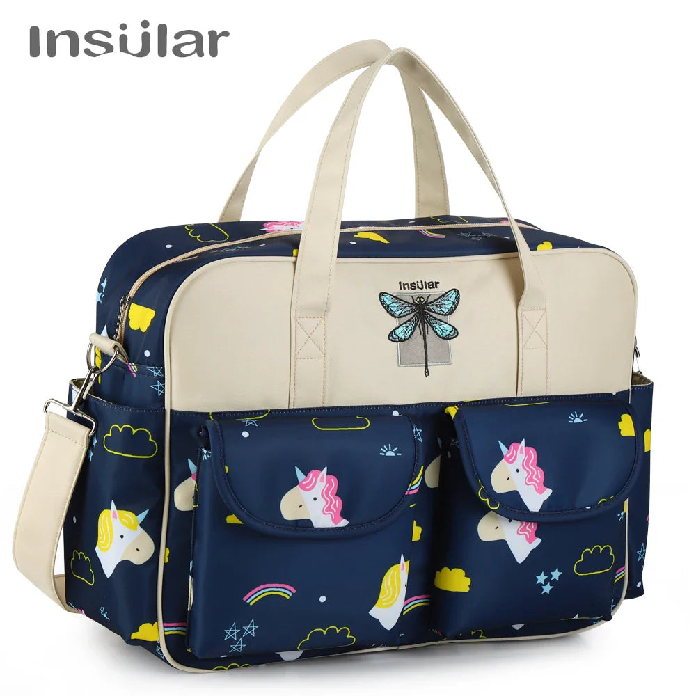 New Style Waterproof Diaper Bag Large Capacity Messenger Travel Bag Multifunctional Maternity Mother Baby Stroller Bags